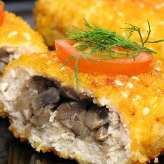 Рецепт зраз из индейки с грибами