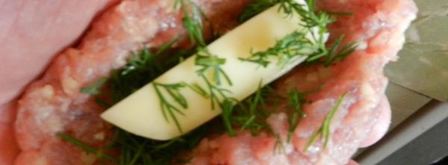 зразы из индейки с сыром гауда и укропом. Шаг 4