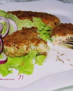 Зразы из картофеля с рыбой