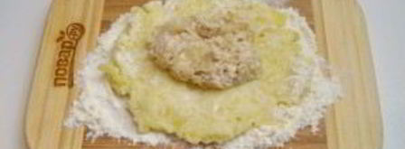 зразы картофельные с мясом. Шаг 9