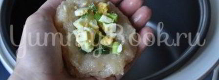 зразы куриные с яйцом в мультиварке. Шаг 5