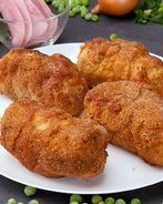 Зразы с ветчиной и горошком