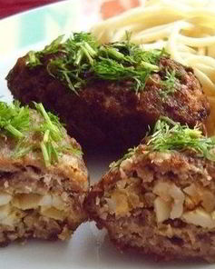 Зразы с яйцом и луком