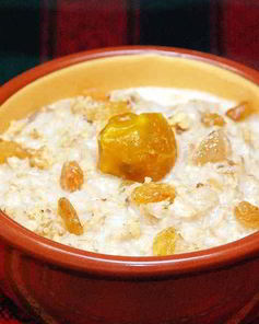 Геркулесовая каша с грецкими орехами