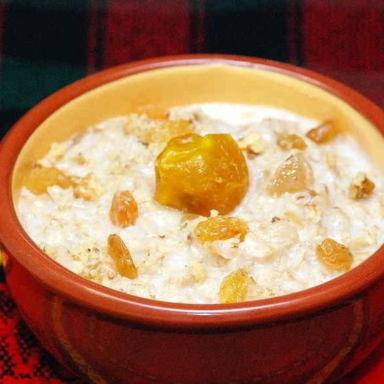 Рецепт геркулесовой каши с грецкими орехами