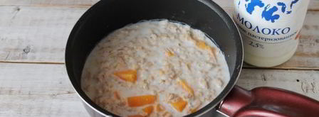 геркулесовая каша с тыквой. Шаг 6