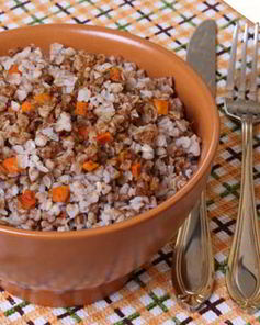 Быстрая гречневая каша с грибами