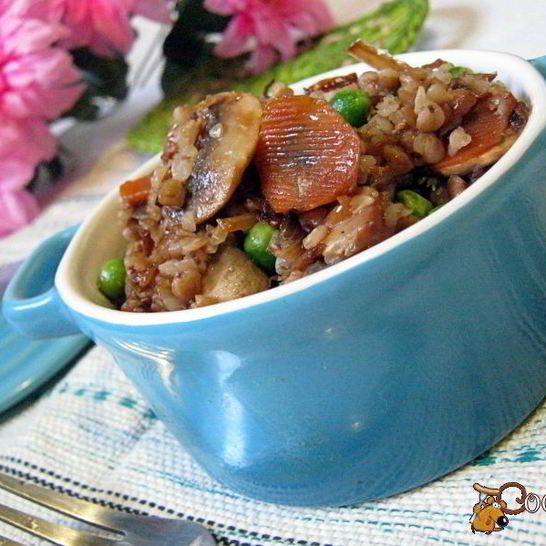 Рецепт гречки с грибами и овощами