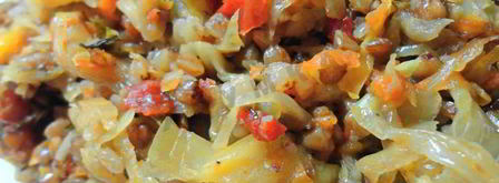 гречка с капустой и овощами. Шаг 9