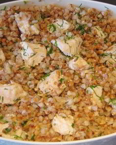 Гречка с куриным филе