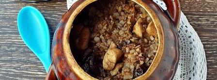 гречка с курицей в горшочке в духовке. Шаг 11