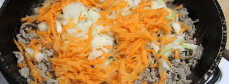 гречка с мясным фаршем и овощами. Шаг 2