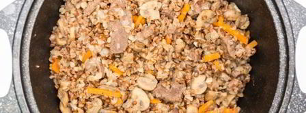 гречка с мясом и грибами. Шаг 10