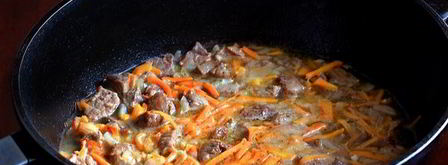 гречка с мясом на сковороде. Шаг 9