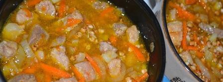 гречка с мясом в горшочке. Шаг 8