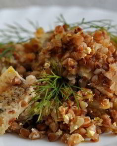 Гречка с рыбой в мультиварке