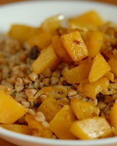 Гречка с сушеными грибами