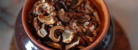 гречка с сушеными грибами. Шаг 2