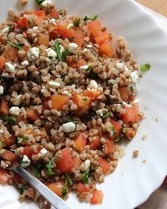 Гречка с зернистым творогом