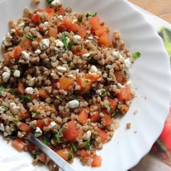 Рецепт гречки с зернистым творогом