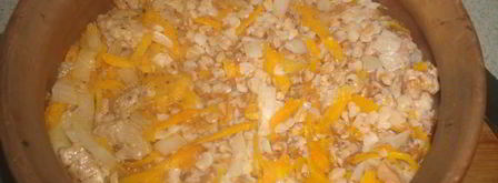 гречка со свининой в махотке. Шаг 10