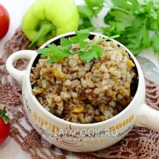 Рецепт гречки со свиным фаршем в мультиварке