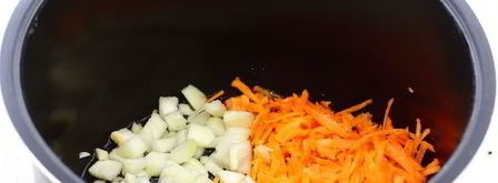 гречка со свиным фаршем в мультиварке. Шаг 3