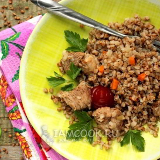 Рецепт гречки со свиным мясом в духовке