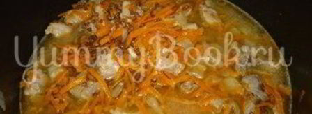 гречневая каша c мясом в лаваше из мультиварки. Шаг 4