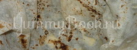 гречневая каша c мясом в лаваше из мультиварки. Шаг 6