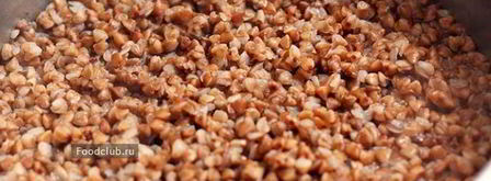 гречневая каша с белыми грибами. Шаг 2