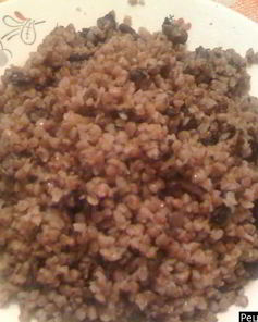 Гречневая каша с грибами постная