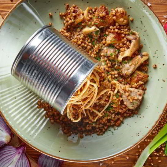 Рецепт гречневой каши с вешенками и белыми грибами