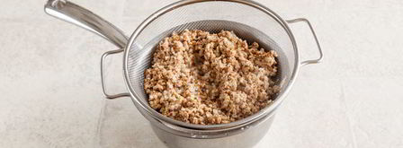 каша гречневая пуховая со сливочным соусом. Шаг 4