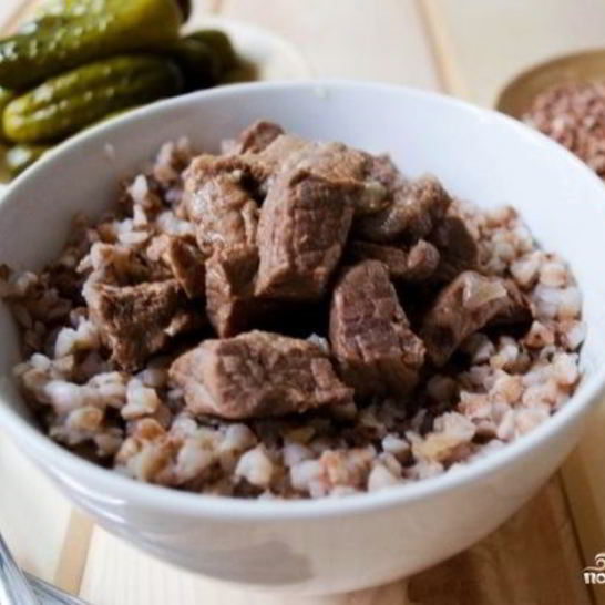 Рецепт каши гречневой с говядиной