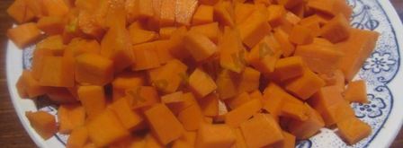 тушеная гречневая каша с тыквой. Шаг 3