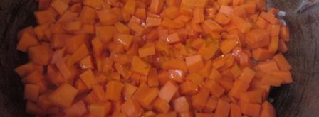 тушеная гречневая каша с тыквой. Шаг 4