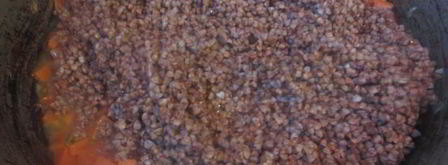 тушеная гречневая каша с тыквой. Шаг 5