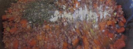 тушеная гречневая каша с тыквой. Шаг 7