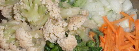 зеленая гречка с овощами. Шаг 2