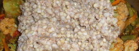 зеленая гречка с овощами. Шаг 5