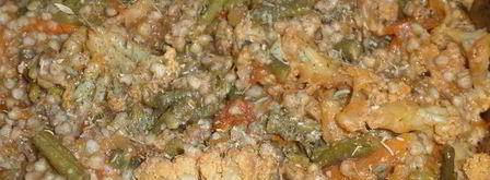 зеленая гречка с овощами. Шаг 6