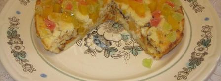 гурьевская каша с изюмом орехами и цукатами. Шаг 5