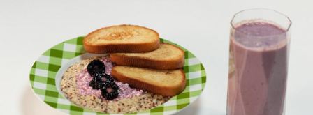 каша из киноа с ежевично-творожным кремом. Шаг 6