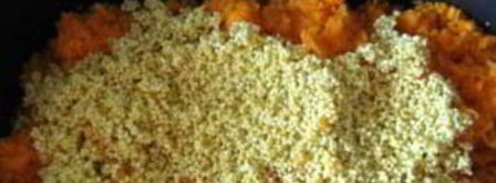 каша из тыквы с пшеном на плите. Шаг 2