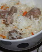 Каша рисовая с индейкой