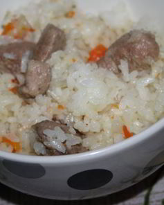 Каша рисовая с индейкой