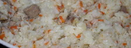 каша рисовая с индейкой. Шаг 7