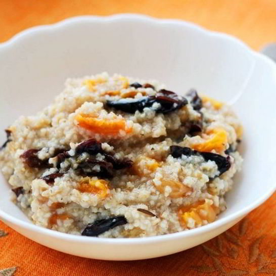 Рецепт каши с орехами и сухофруктами