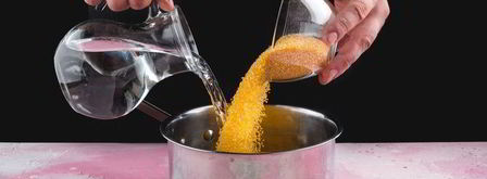 кукурузная каша на молоке. Шаг 2